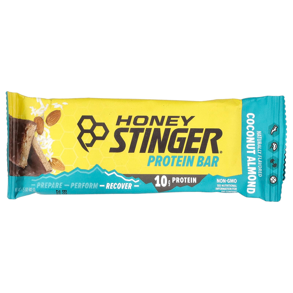 Honey Stinger, Протеиновый батончик, кокос и миндаль, 15 батончиков, 42 г (1,5 унции)