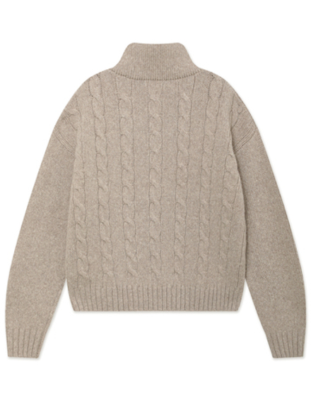 Свитер (Half-zip) Half Zip Cable Knit Jumper