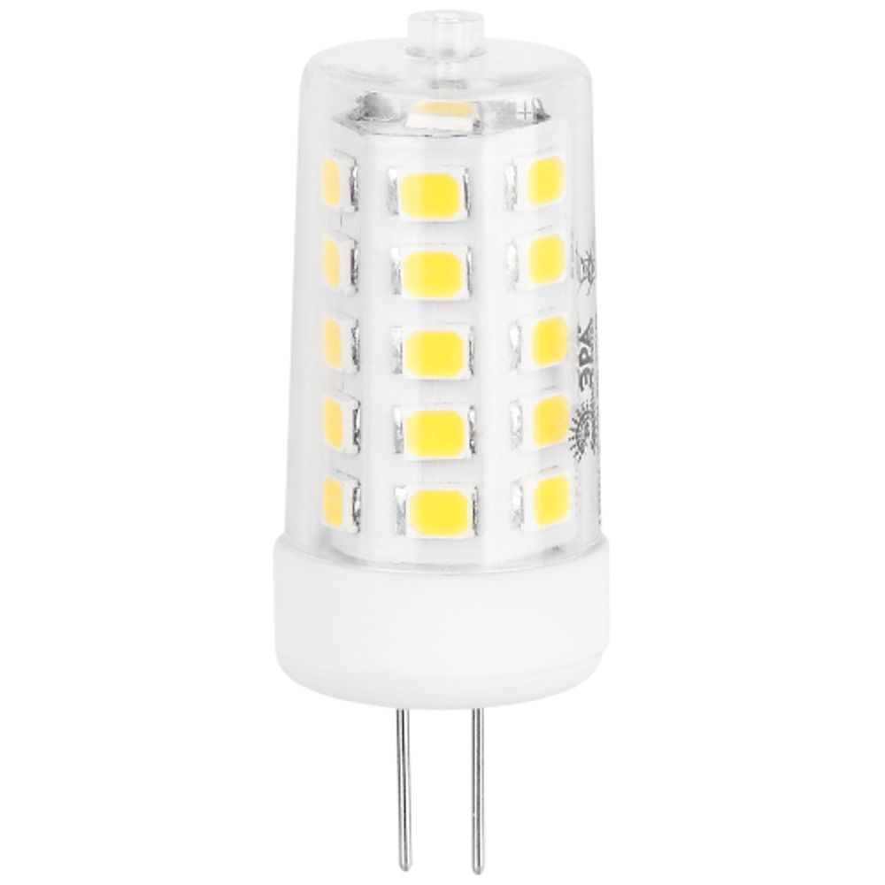 Лампа светодиодная ЭРА GREEN LINE LED G4-JC-5W-840-12V GL 5Вт капсула 12В яркий белый свет G4 | Лампы cветодиодные Капсульные (G4, G9)