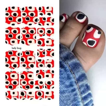 Пленка для педикюра Provocative lady bug