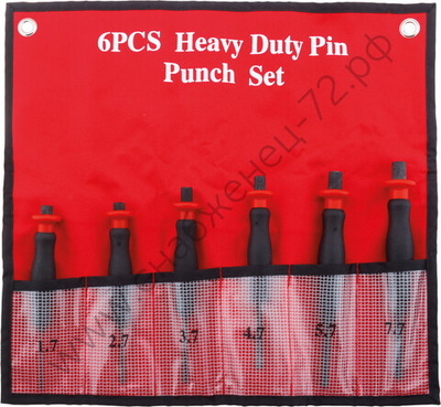 Набор выколоток с протектором для слесарных работ, 6 предм. KA-4376