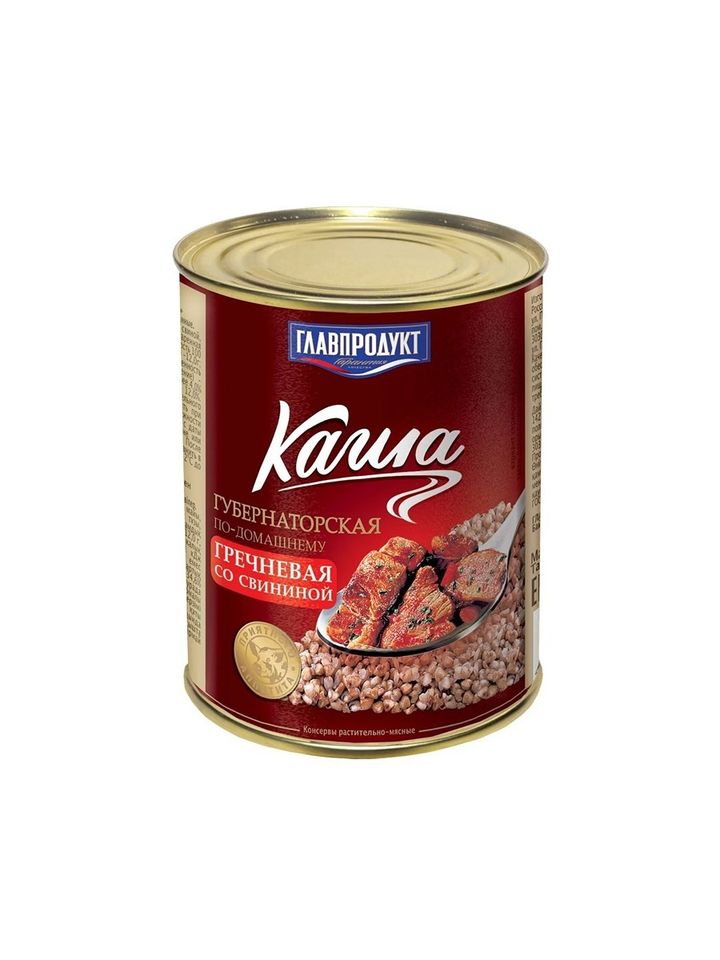Каша Губернаторская гречневая со свининой Главпродукт