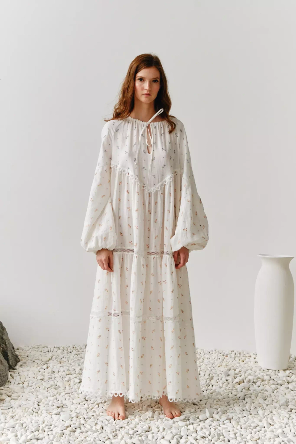 Ярусная туника макси