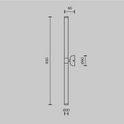 Настенный светильник (бра) Maytoni MOD106WL-L16G3K