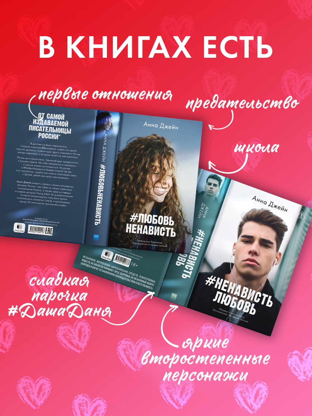 Комплект книг Анны Джейн «ЛюбовьНенависть», «НенавистьЛюбовь»