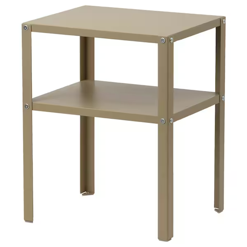 КНАРРЕВИК KNARREVIK Столик тумбочка, бежевый, 37x28 см