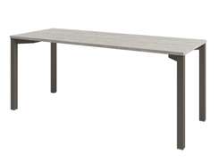 Стол 1800х700х750 на металлокаркасе D-33 Бетон Чефалу светлый/Трюфель