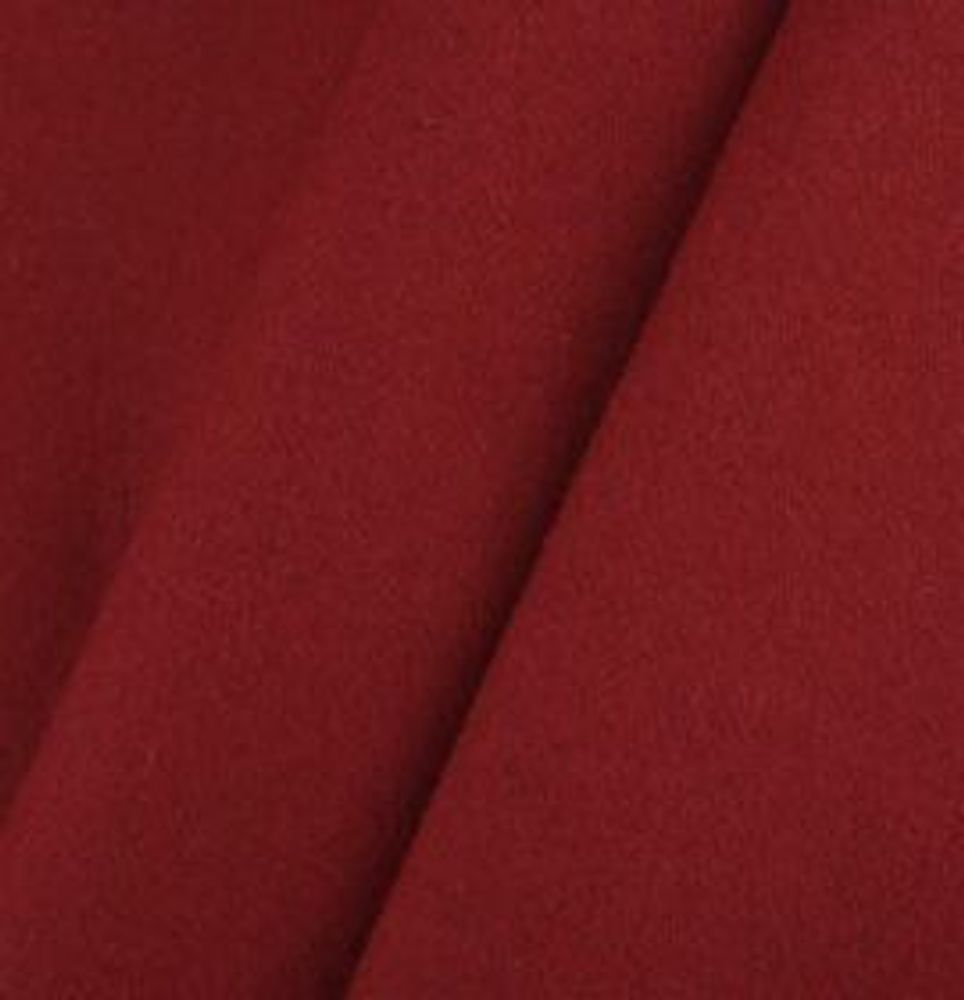 Пальтовое сукно 410 гр/м2, 50% шерсть, 50% п/э, 150 см, рубин