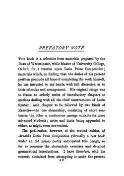 Aids to Writing Latin Prose. With Exercises | George Granville Bradley