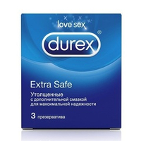 Утолщённые презервативы Durex Extra Safe 3шт