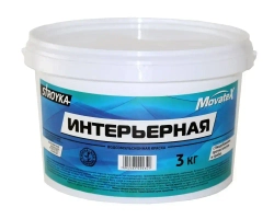 Movatex Краска водоэмульсионная Stroyka интерьерная 3кг Т31713