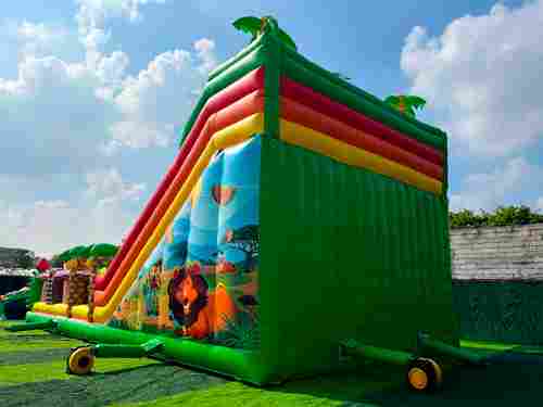 Коммерческий надувной батут «Мир Сафари 2», 14*7*7,5 м.