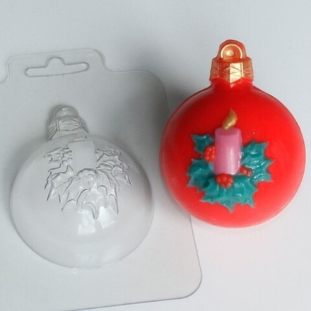 Форма пластиковая "Шар и Свеча" 0579