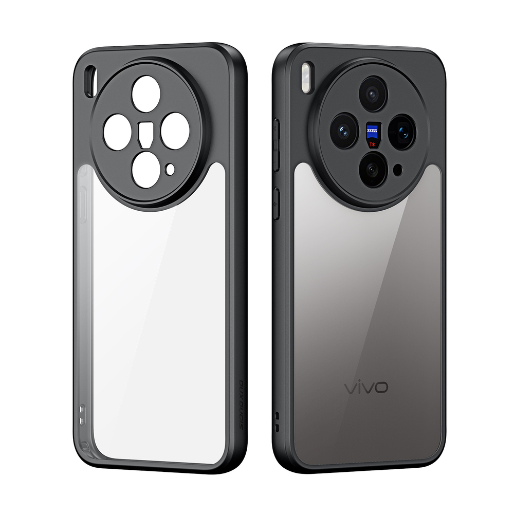 Чехол прозрачный с черными рамками для Vivo X300s, серия Aimo Series от Dux Ducis