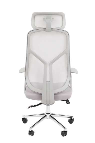 Офисное кресло Chairman CH588 с подголовником серый пластик, серый