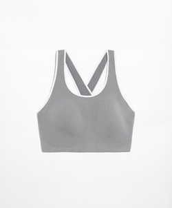 Oysho Спортивный бюстгальтер Compressive с высокой степенью поддержки, серый