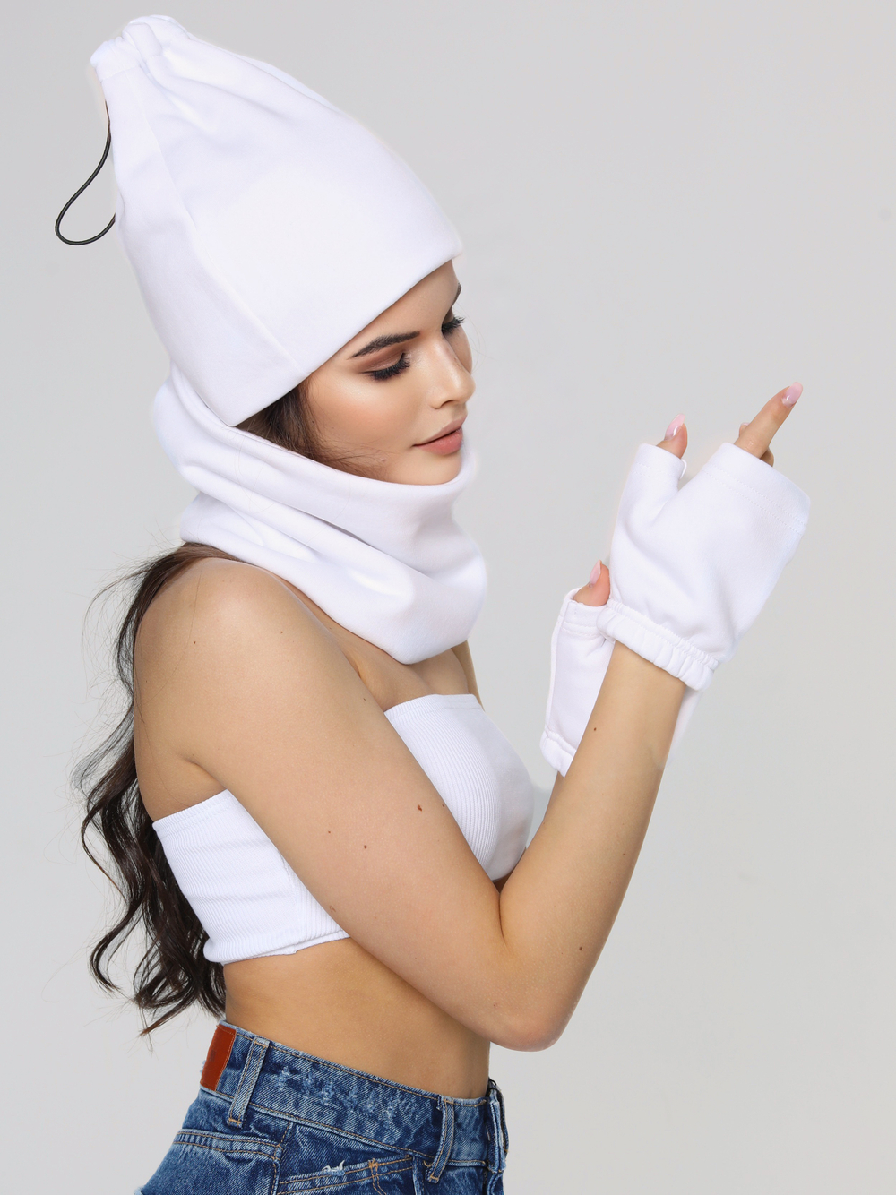 Снуд унисекс из футера с начесом