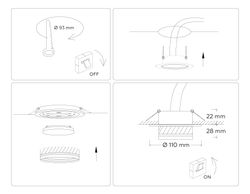 Ambrella Светильник встраиваемый GX53 Acrylic tech TN5218