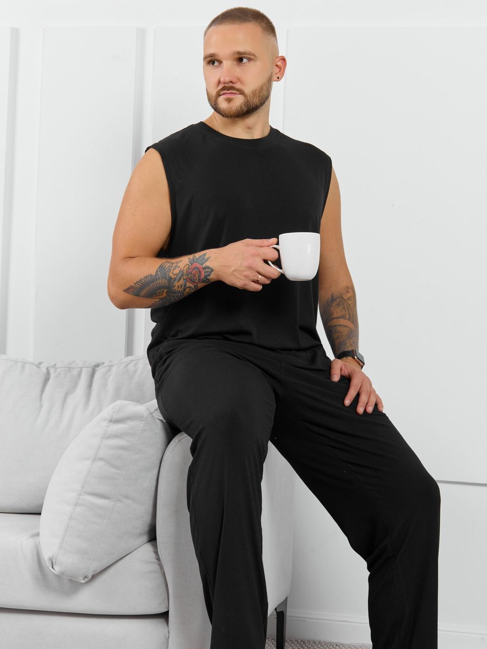 Майка мужская Алессандро-2 Виотекс ЧЁРНЫЙ