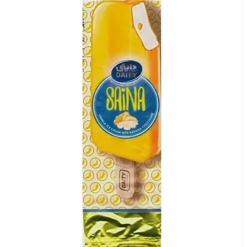 Мороженое DAITY Saina в банановой глазури, эскимо, 60г