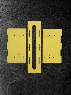 Шаблон для врезки дверных замков и ручек 195*18