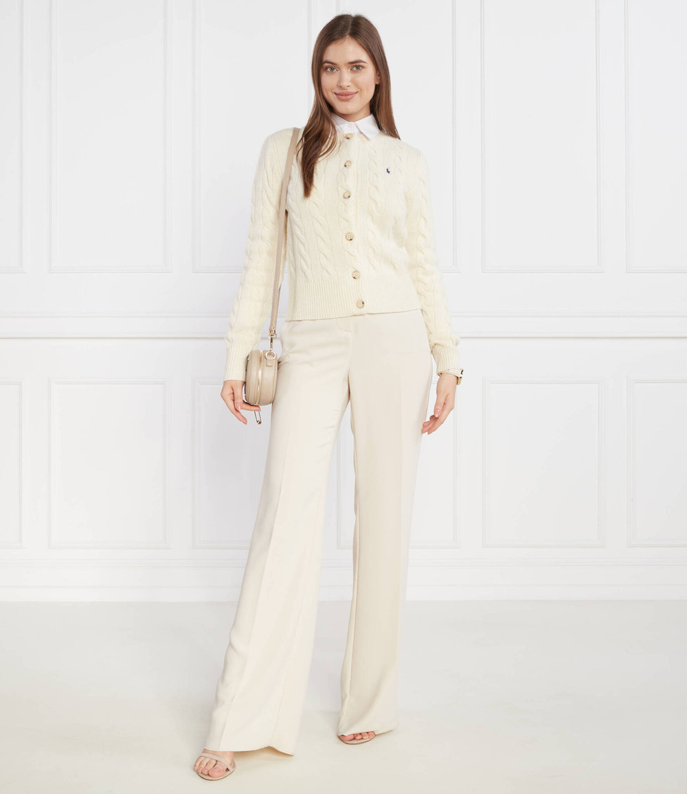 Хлопковый кардиган POLO RALPH LAUREN - кремовый(211910443)