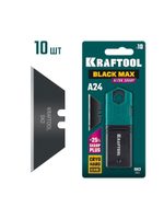 KRAFTOOL  BlackMax-A24, 10 шт, трапециевидные лезвия (09624-S10)