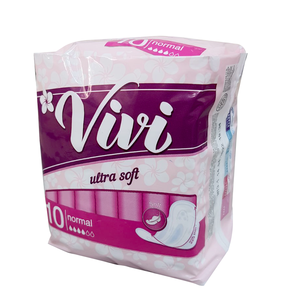 Гигиенические прокладки VIVI NORMAL ULTRA, 10 шт, 3 капли, ТМ VIAN
