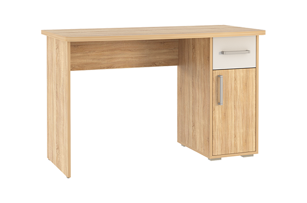 Лайт-1 Стол компьютерный 1200 дуб сонома/белый