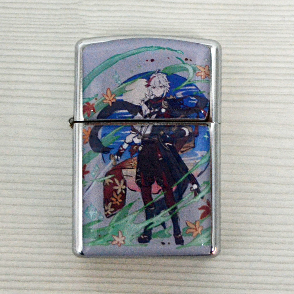 Зажигалка "Genshin Impact / Геншин - Кадзуха на фоне"