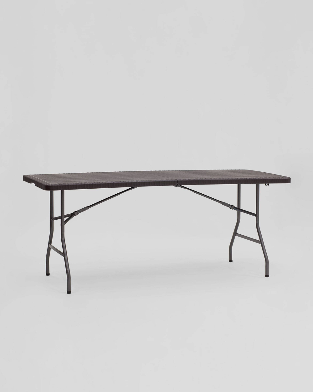 Стол складной чемодан пластиковый Кейт 180 коричневый