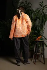 Куртка Soeurs с Рыбкой на Подкладе / Fish Lining оранжевая