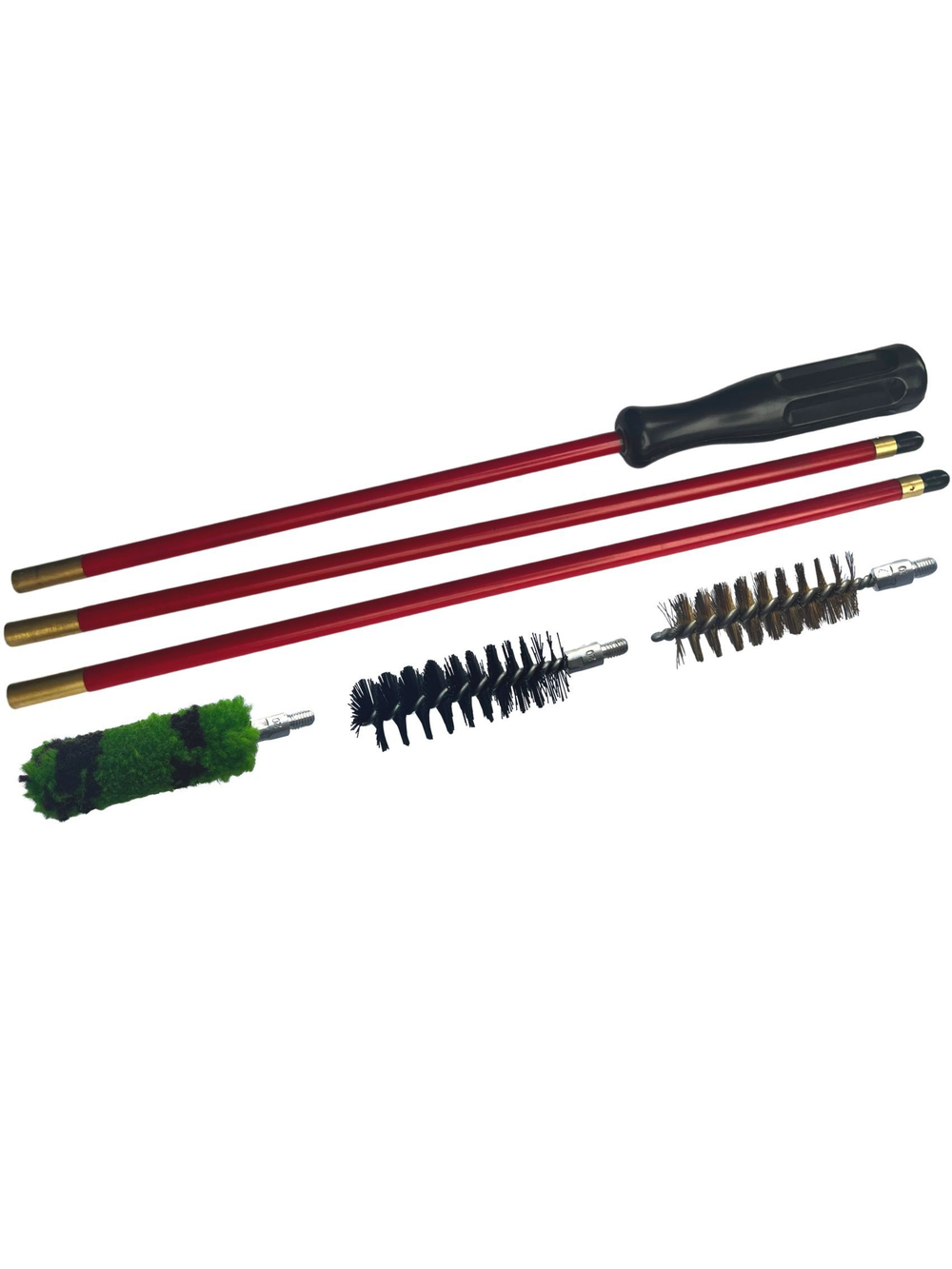 Набор для чистки оружия 20 калибра в ПЛАСТИКОВОМ КЕЙСЕ с металлическим 7мм шомполом в оплетке.