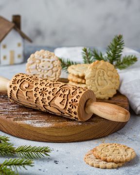 Малая скалка с узором Арктика