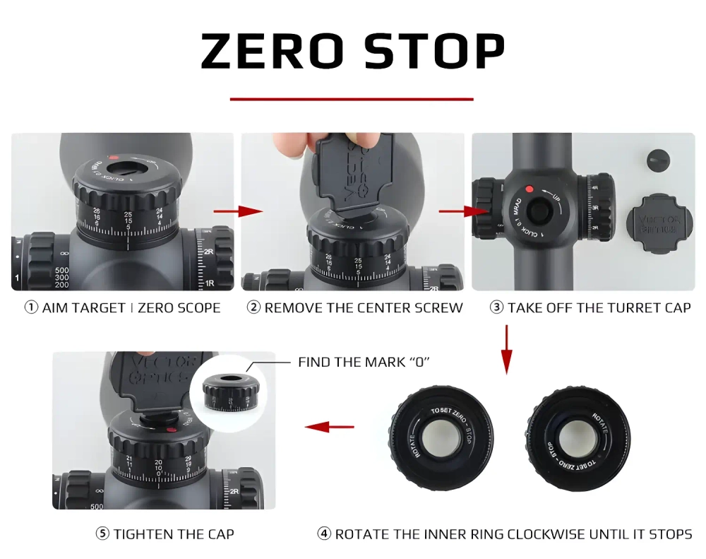 Оптический прицел Vector Optics Continental x6 3-18x50 34 мм FFP VEC-MBR (SCFF-43) инструкция по настройке Zero Stop