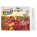 Brothers-All-Natural, Fruit Crisps, клубника, 12 пакетиков на одну порцию, 7,5 г (0,26 унции)