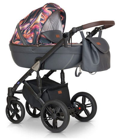 Детская коляска Verdi Mocca 3 в 1 (Розовый/серый)