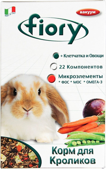 Fiory 850г Karaote Корм для кроликов