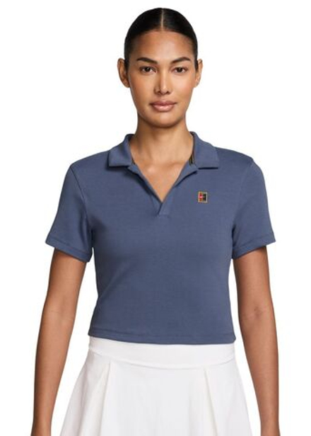 Женское поло Nike Court Heritage Tennis - diffused blue