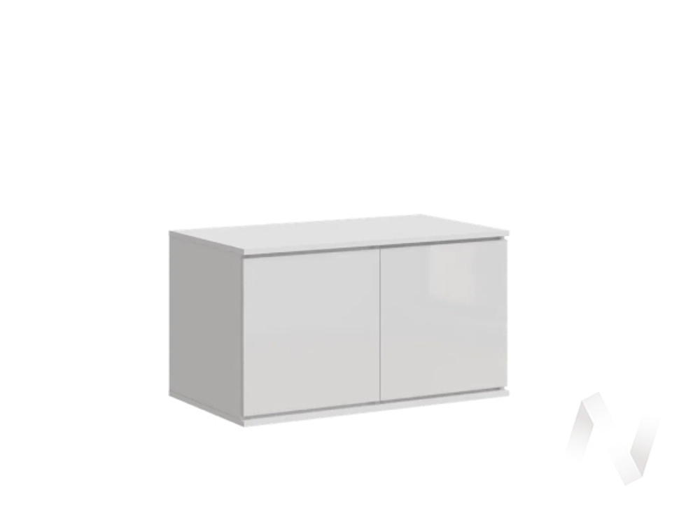 Антресоль к шкафу (900) МС Челси (белый/белый глянец холодный)