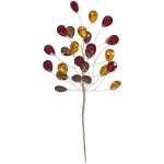 Ветка декоративная «Драгоценный камень» 23 см, Янтарь/Шоколад