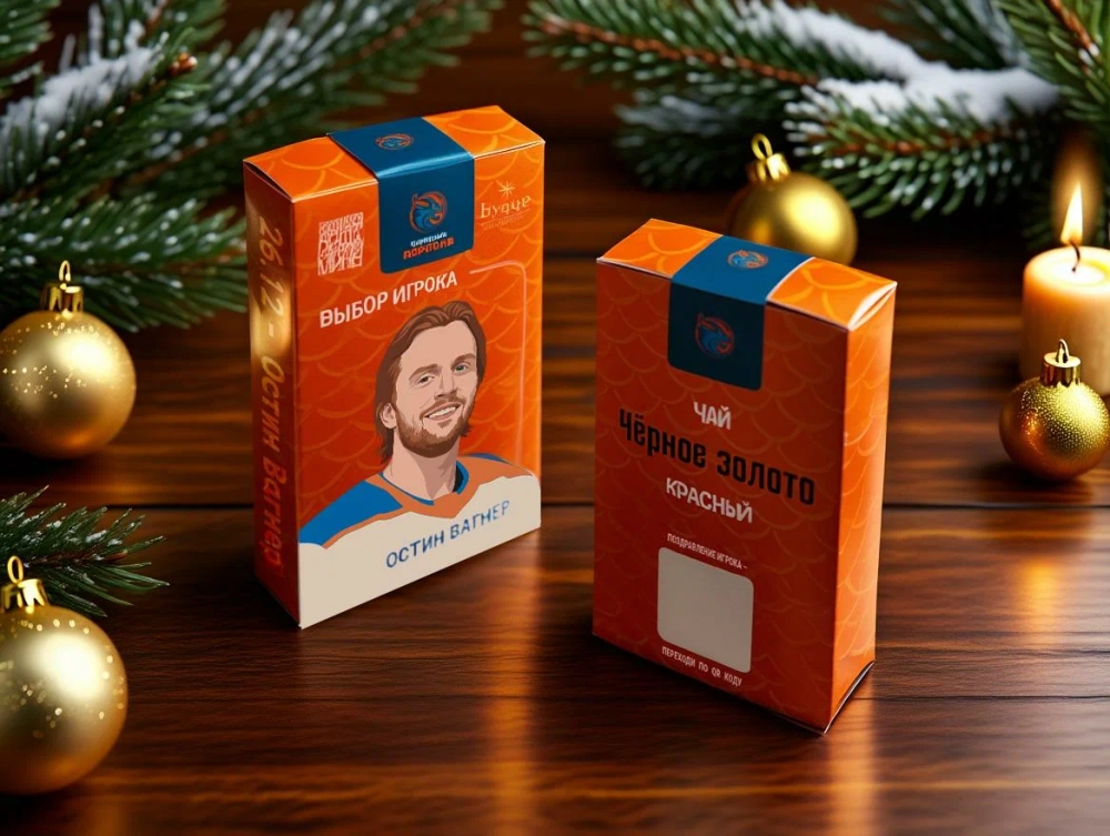 Адвент-календарь с чаем и поздравлениями игроков (7 видов чая)