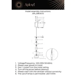 Светильник подвесной APL.098.16.10