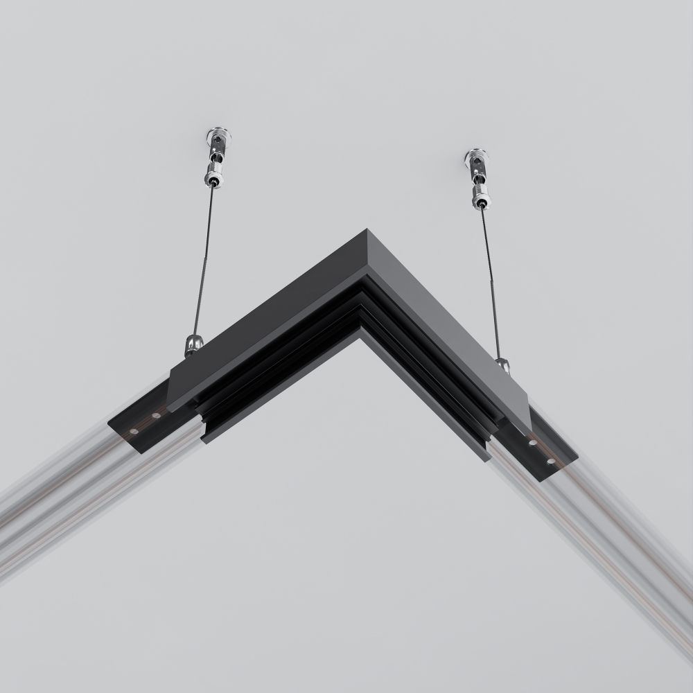 Коннектор угловой накладной низкопрофильный Maytoni Exility TRAM034CL-41B