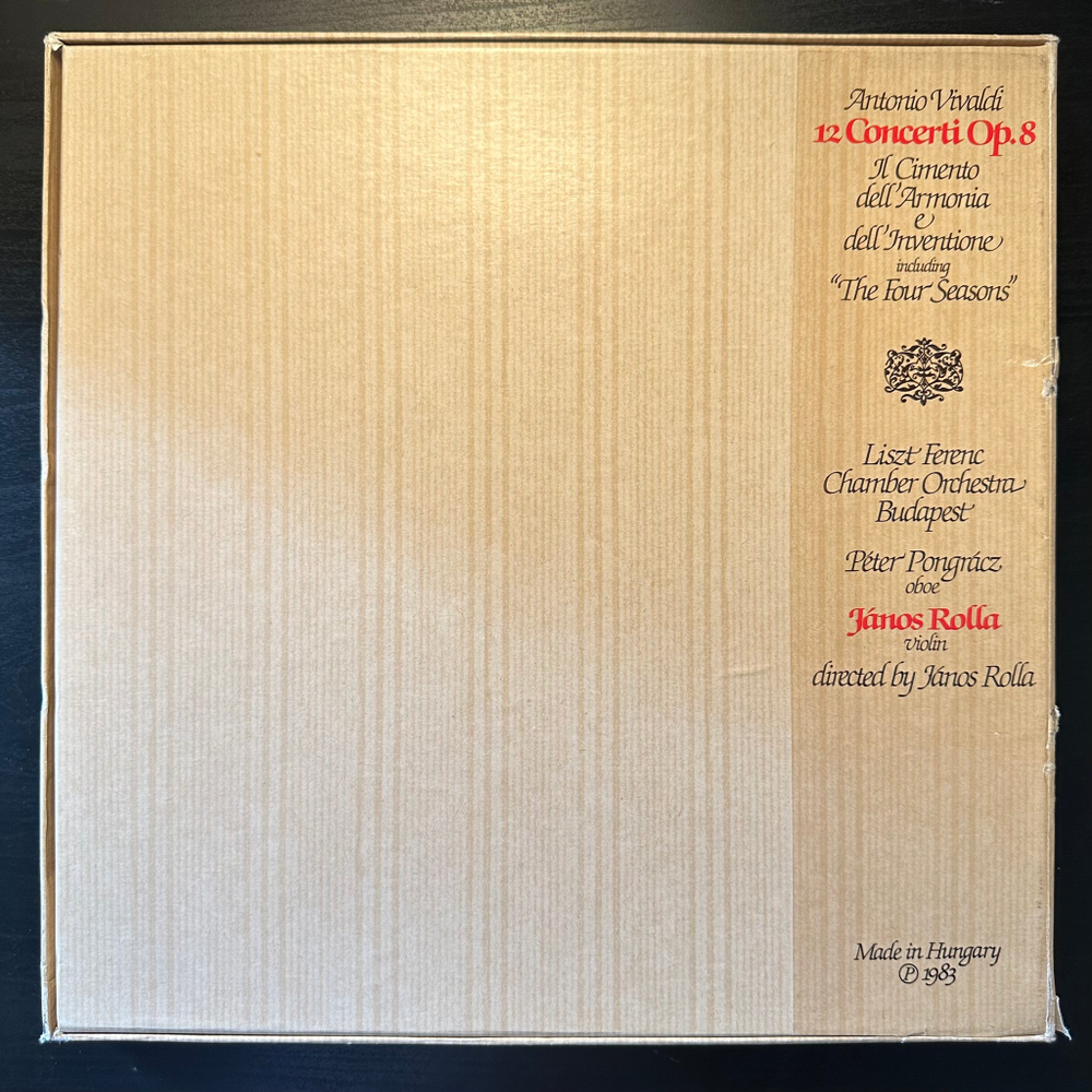 Вивальди - 12 концертов Op.8 3LP (Венгрия 1983г.)