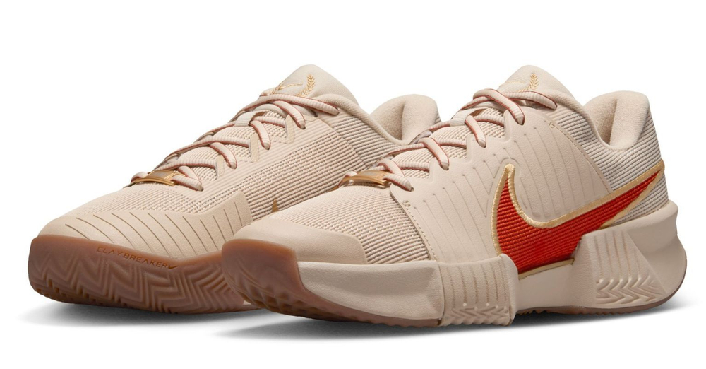 Женские Кроссовки теннисные Nike Zoom GP Challenge Pro Clay Premium - Бежевый