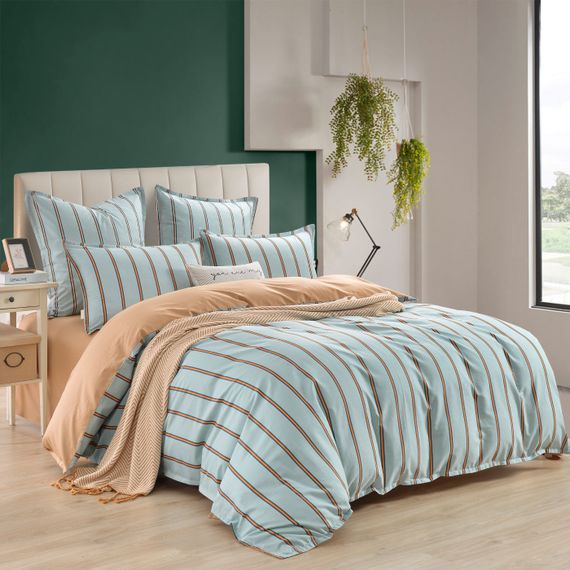 Вивьен (зеленая) КПБ сатин Евро Макси 2н