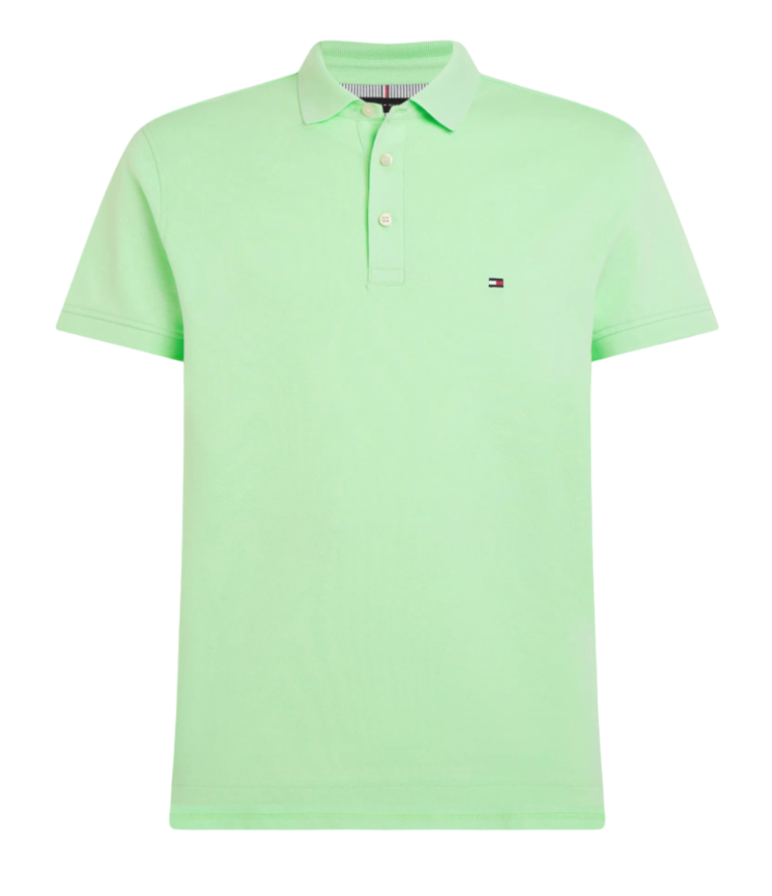 Мужское теннисное поло Tommy Hilfiger Core 1985 Slim Polo - мятный гель
