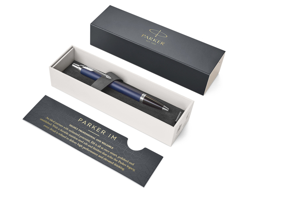Parker IM Core - Matte Blue CT, шариковая ручка, M