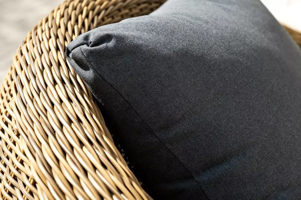 "Барселона" лаунж-зона из искусственного ротанга, цвет соломенный